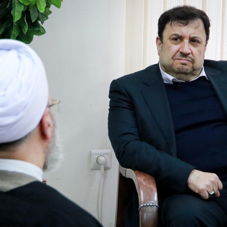 دیدار دبیر شورای عالی فضای مجازی با آیت الله اعرافی